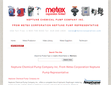 Tablet Screenshot of neptune-pumps.com